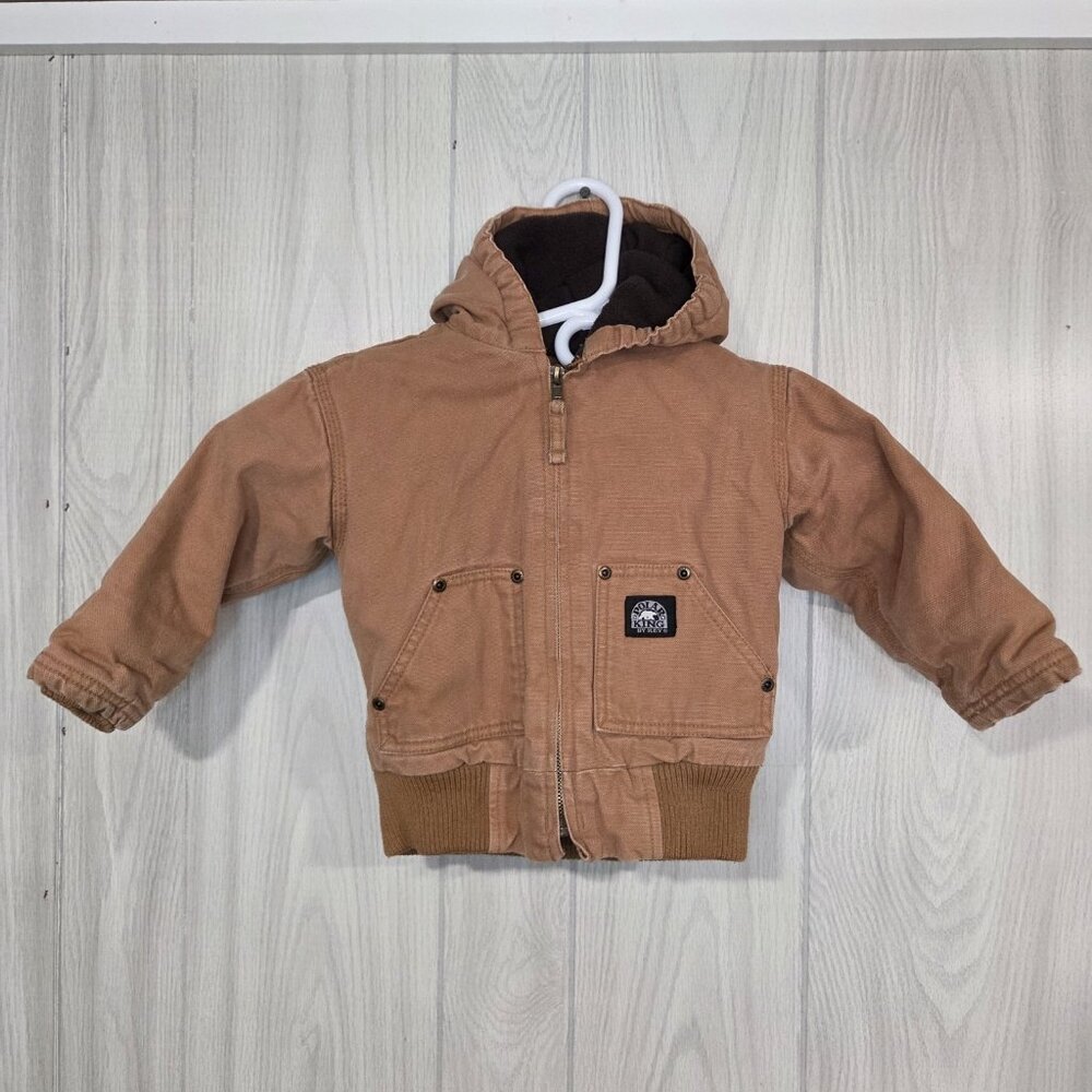 Polar King Key Jacket Toddler 2T Outdoor Canvas Hooded Lined Hoodie Coat